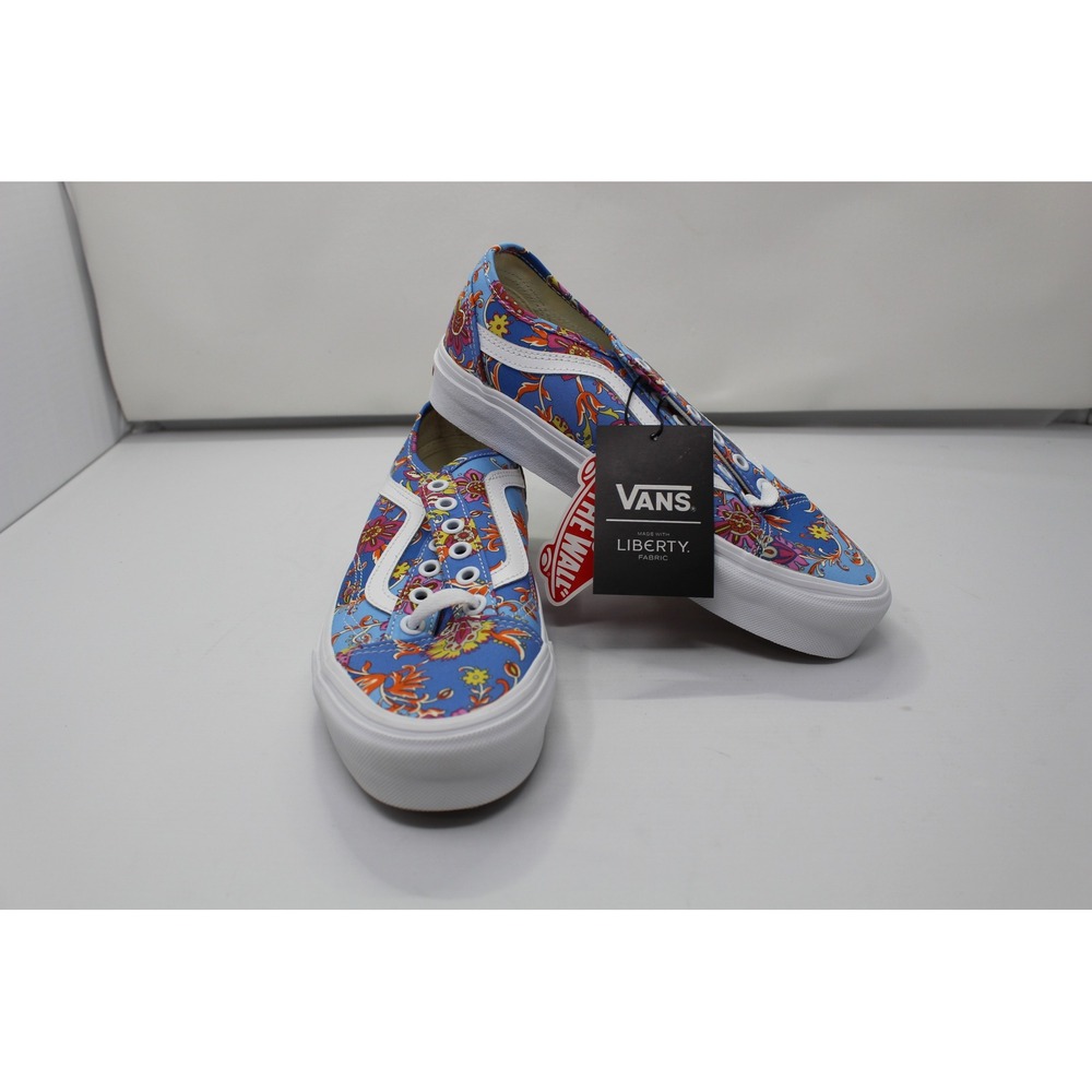 Vans Old Skool Tapered Liberty Fabric Floral Paisley Blue Sneakers VN0A54F44TR - Picture 2 of 7